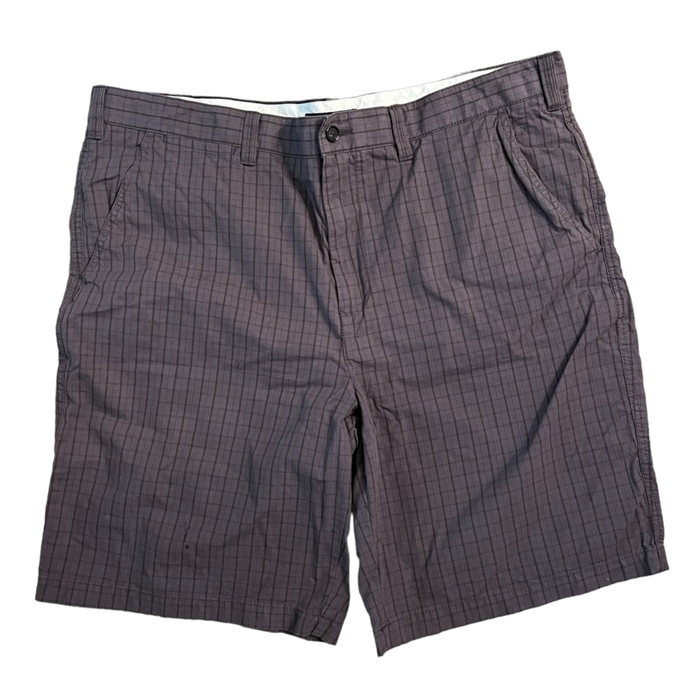 Tommy Hilfiger Men’s Cotton Casual Shorts Muted Gray Tattersall Check Plaid